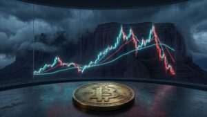 bitcoin con una gráfica de precio