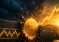 moneda de bitcoin rompiendo resistencia