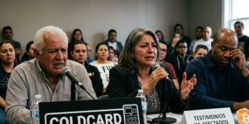 Personas dando testimonios molestas y tristes, con bitcoin alrededor y el logo de Coldcard.