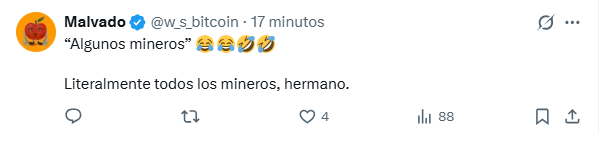 Una de las respuestas al anuncio de este grupo de minería.