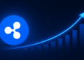 Logo de RLUSD y gráfico ascendente.