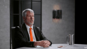 Michael Saylor durante la entrevista.
