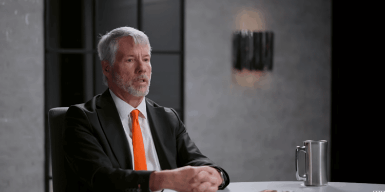 Michael Saylor durante la entrevista.