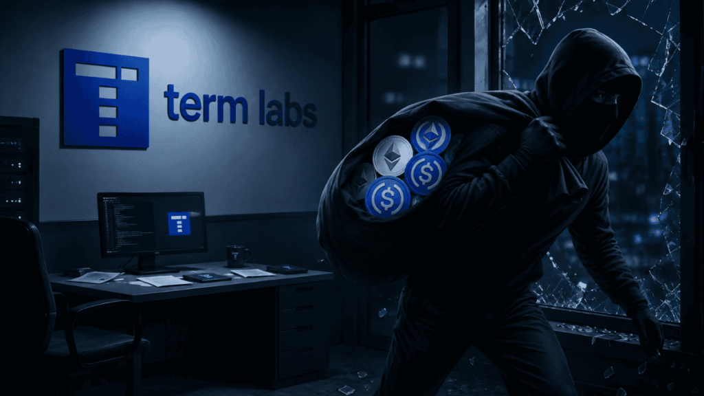 Ladrón robando USDC y ETH de Term Labs.