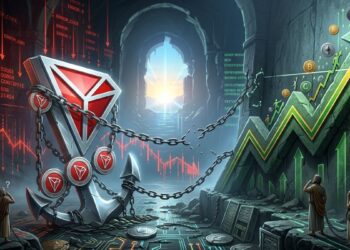 El precio de TRX no acompaña el movimiento alcista con la fuerza de otras altcoins. Imagen: CriptoNoticias hecha con Gemini.