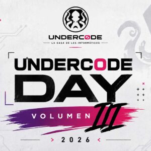 Póster Undercode Day Volumen III 2026 con logo y diseño tecnológico.