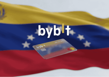 Bandera de Venezuela, logo de Bybit.