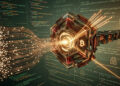 La cadena de bloques Bitcoin procesando información.