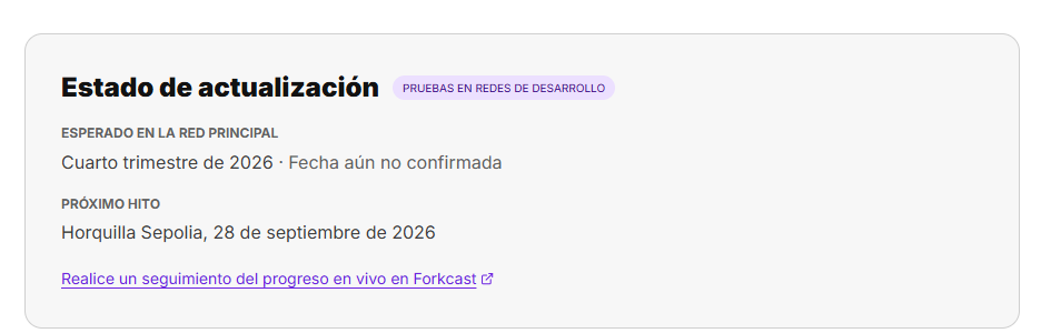 Datos sobre la actualización Glamsterdam de Ethereum.