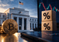Bitcoin frente a la Reserva Federal y tasas de interés en un contexto de mercados financieros.