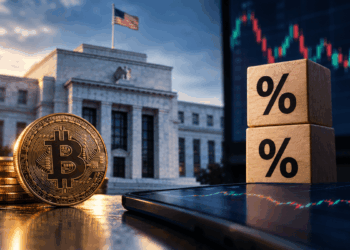 Bitcoin frente a la Reserva Federal y tasas de interés en un contexto de mercados financieros.