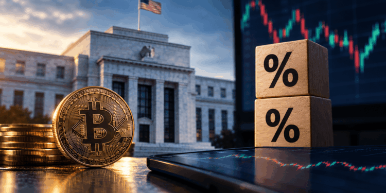 Bitcoin frente a la Reserva Federal y tasas de interés en un contexto de mercados financieros.