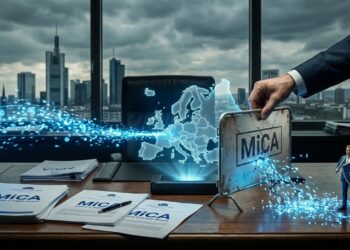La barrera de MiCA se rompe por lo que la "protección" europea no frena el dominio del dólar digital, sino que expone a los ciudadanos a un mayor riesgo, según informe. Fuente: CriptoNoticias / Creada usando Gemini.