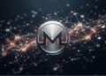Logo de Monero. Red de criptomonedas.