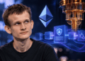 Vitalik Buterin junto a Ethereum y una computadora cuántica.