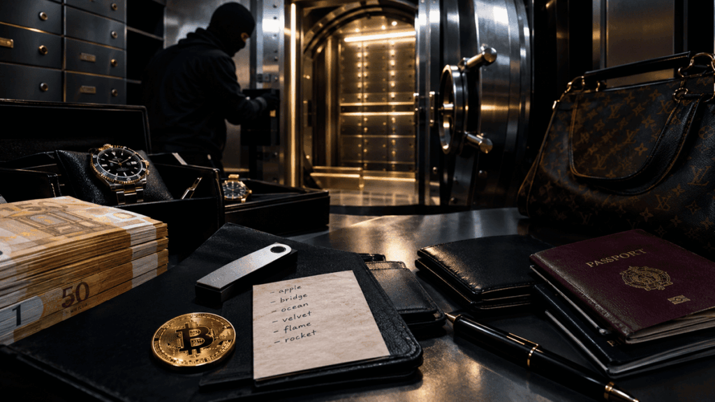 El hallazgo revela que las criptomonedas son solo una pieza de una estrategia criminal que todavía depende del dinero en efectivo. Fuente: Imagen creada con IA / CriptoNoticias