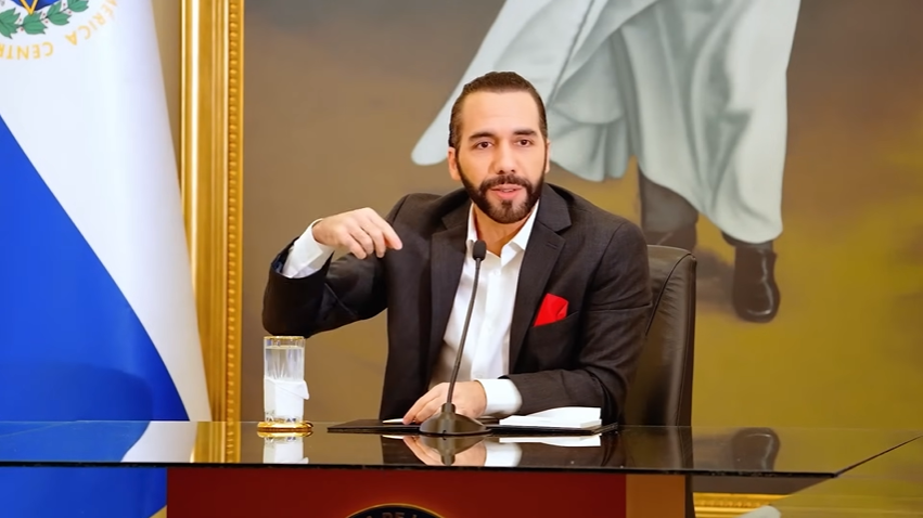 Conferencia de Nayib Bukele.