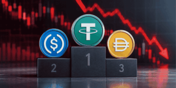 Las principales stablecoins en el terreno de ganadores, pese a caída del mercado.