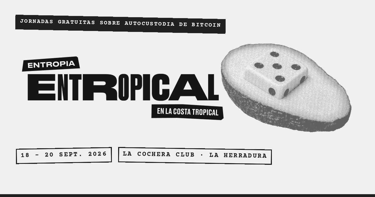 Entropical 2026 — arte oficial del evento (entropical.space)