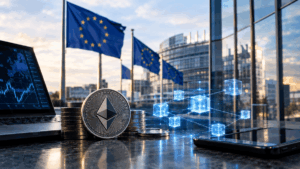 Ethereum y tecnología blockchain frente a instituciones financieras europeas.