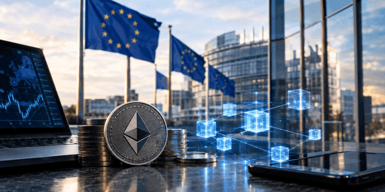 Ethereum y tecnología blockchain frente a instituciones financieras europeas.