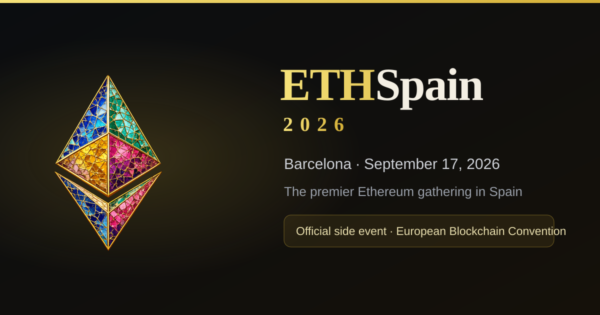 ETHSpain 2026 — arte oficial (ethspain.org)