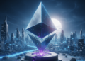 El logo de la red Ethereum.