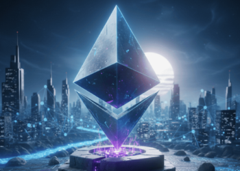 El logo de la red Ethereum.