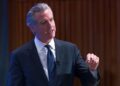 Gavin Newsom, gobernador de California.