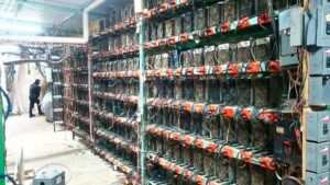 Instalación de minería de Bitcoin en México.