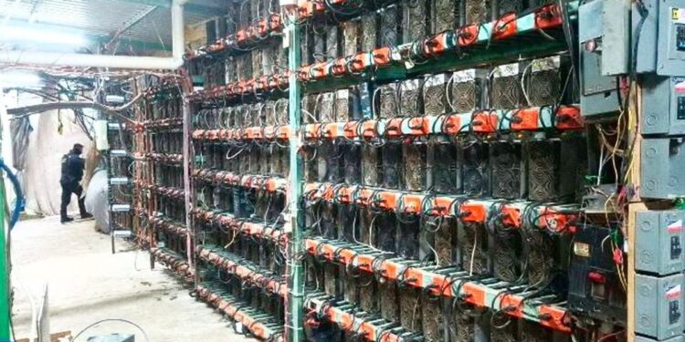 Instalación de minería de Bitcoin en México.