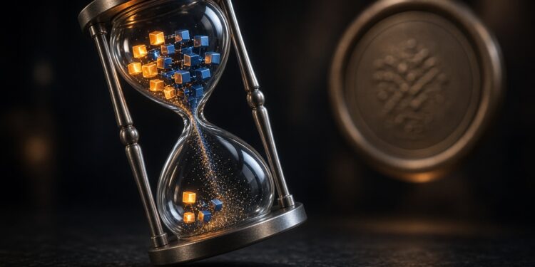 El reloj representa el tiempo que corre entre el hackeo y la atribución oficial. La evidencia onchain del robo a Bitget ya está documentada y es verificable. La confirmación institucional, que activaría sanciones y congelamiento de fondos, aún no llega. Ilustración: CriptoNoticias / Generada con IA.