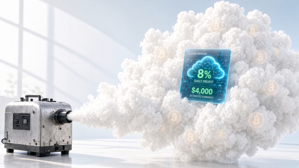 Máquina de humo vendida como minería en la nube