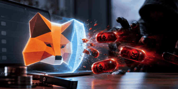 Imagen que simboliza a Metamask bloqueando este tipo de ataques.