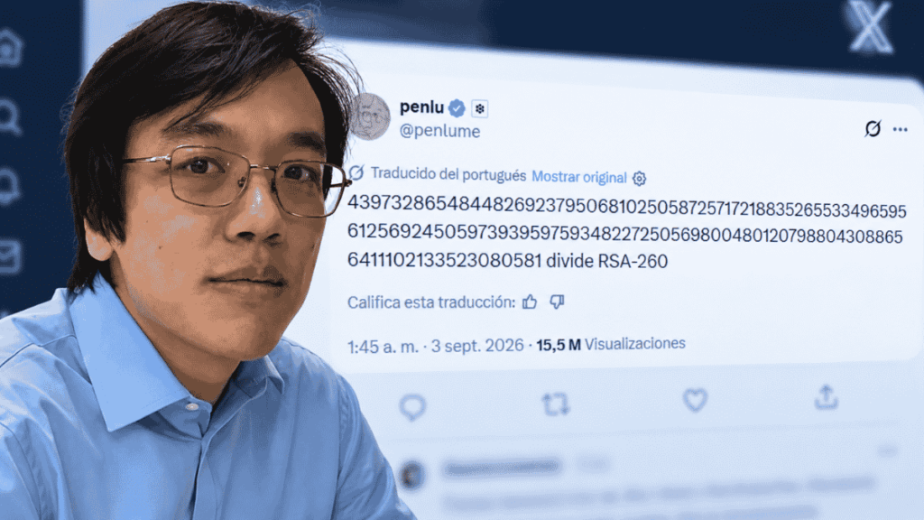 Eric Lu y su publicación en X.