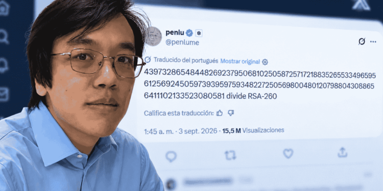 Eric Lu y su publicación en X.