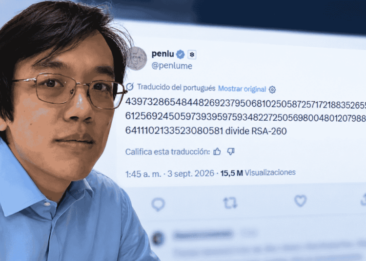 Eric Lu y su publicación en X.