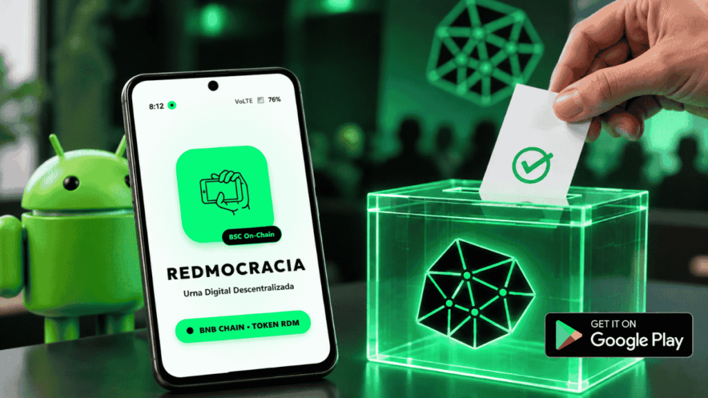 Imagen que simboliza el lanzamiento de la urna descentralizada para Android.
