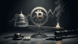 Imagen que simboliza los diversos factores que impactarán en bitcoin esta semana.