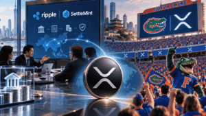 Imagen con elementos que simbolizan las alianzas de Ripple.