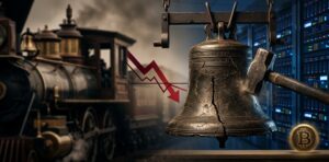 La señal que anticipa recesiones vuelve a sonar. El capital no corre hacia los refugios de siempre. Fuente: CriptoNoticias / Creada usando Gemini.