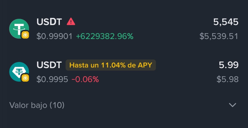 Captura de pantalla en donde se ve la recepción de los tokens.