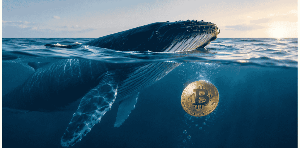 Una walleta de BTC nadando con la moneda.