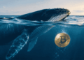 Una walleta de BTC nadando con la moneda.