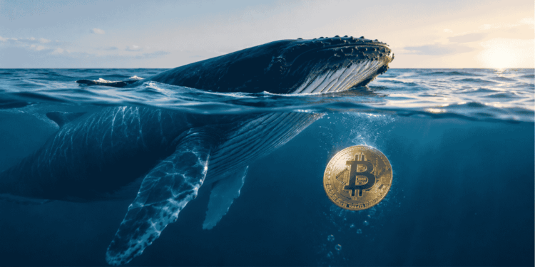 Una walleta de BTC nadando con la moneda.