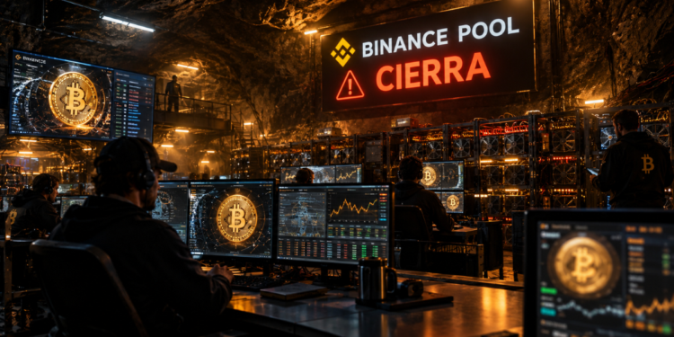 Mineros de Bitcoin operando en una cueva.