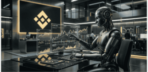 Inteligencia artificial realizando trading en la plataforma de binance.
