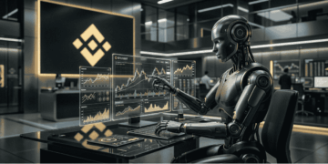 Inteligencia artificial realizando trading en la plataforma de binance.