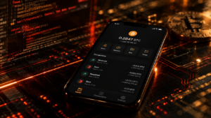 Un dispositivo móvil como wallet de Bitcoin.