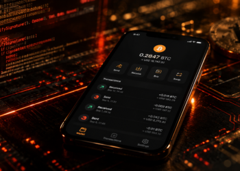 Un dispositivo móvil como wallet de Bitcoin.